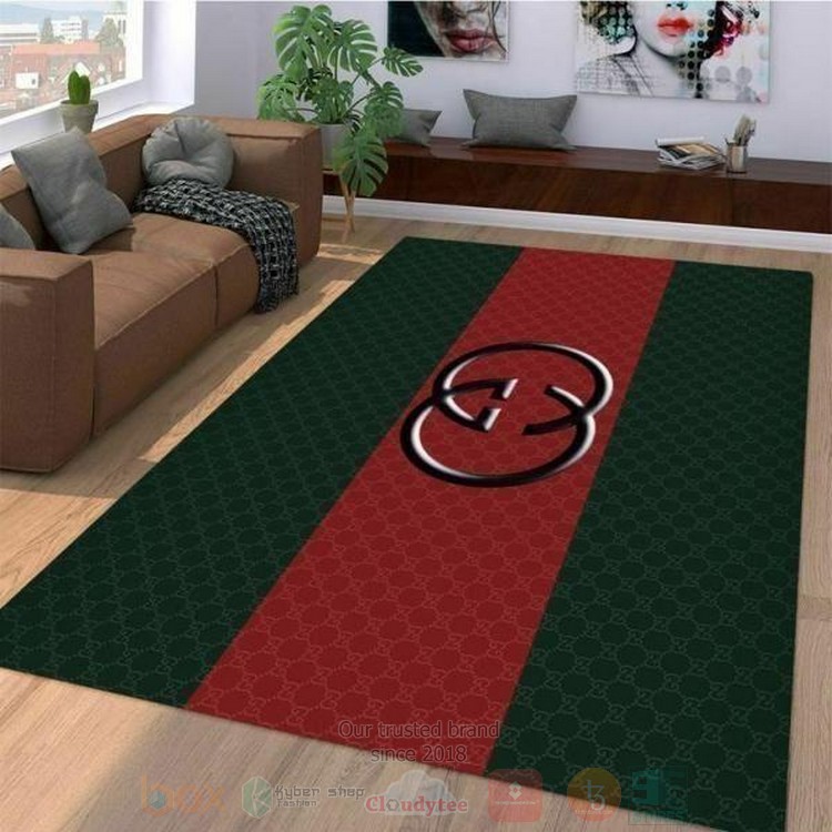 Gucci_Stripes_Red-Dark_Green_Inspired_Rug