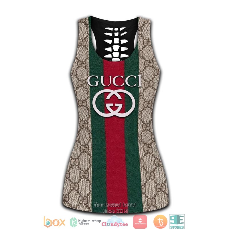 Gucci_White_logo_red_green_stripe_Tank_Top_Legging_1