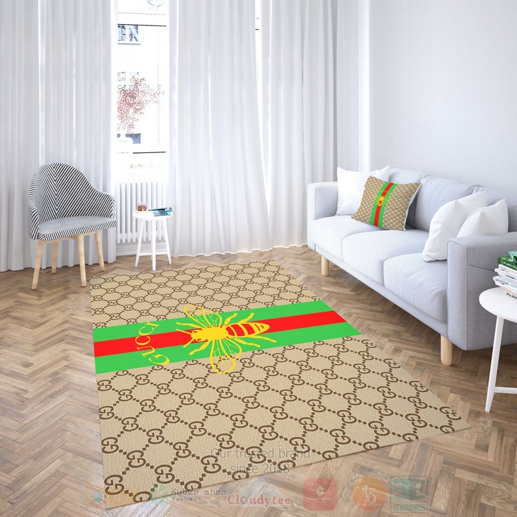 Gucci_Yellow_Bee_Brown_Inspired_Rug