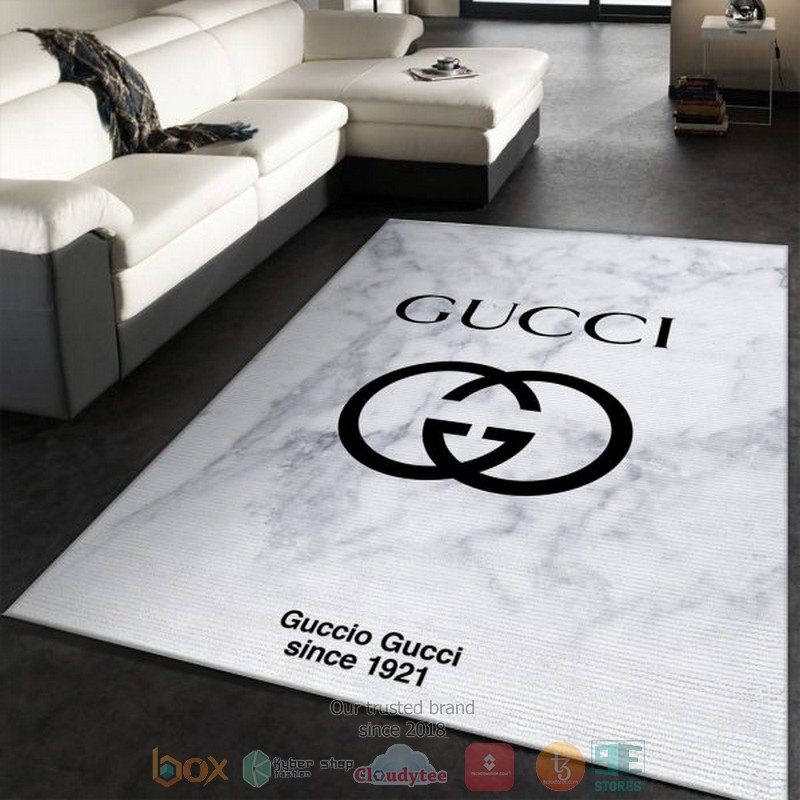 Guccio_Gucci_since_1921_White_Marble_Marmor_rug