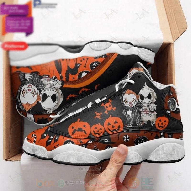 Halloween_Jack_Pennywise_Pumpkin_Air_Jordan_13_Shoes