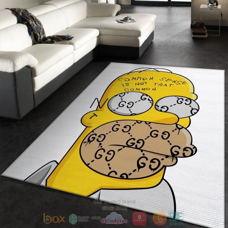 Homer_Simpson_Gucci_Common_Sense_is_not_that_common_Rug