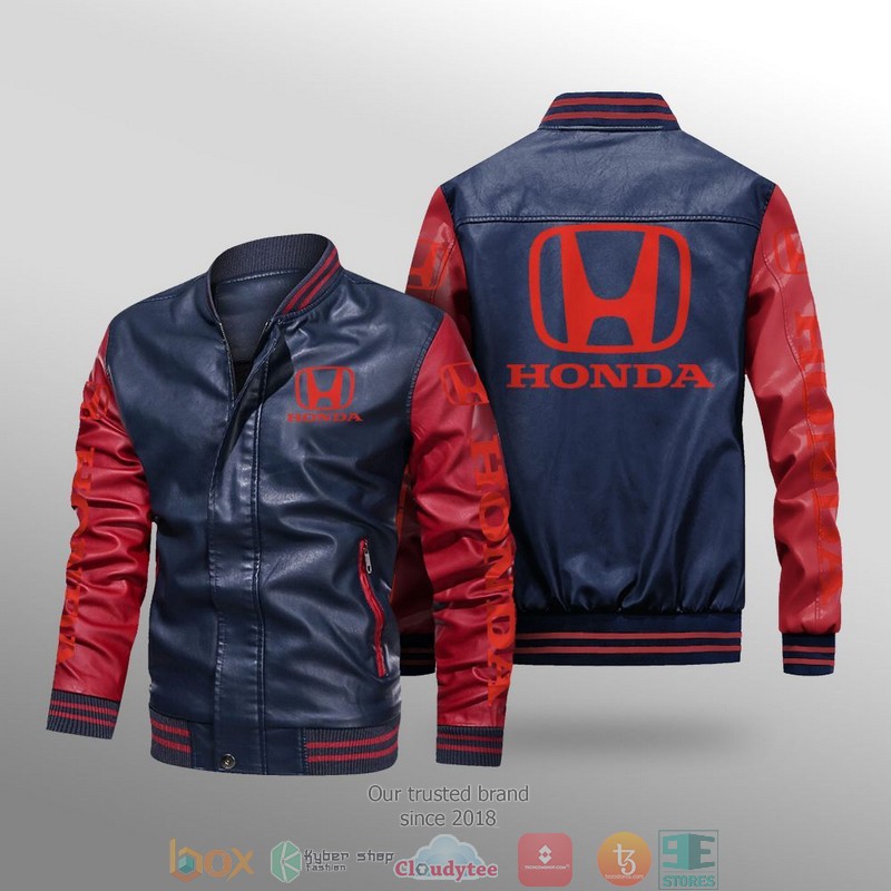 Honda_Car_Brand_Leather_Bomber_Jacket_1