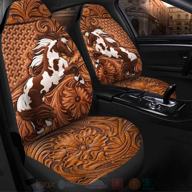 Horse_Western_Flower_Car_Seat_Covers