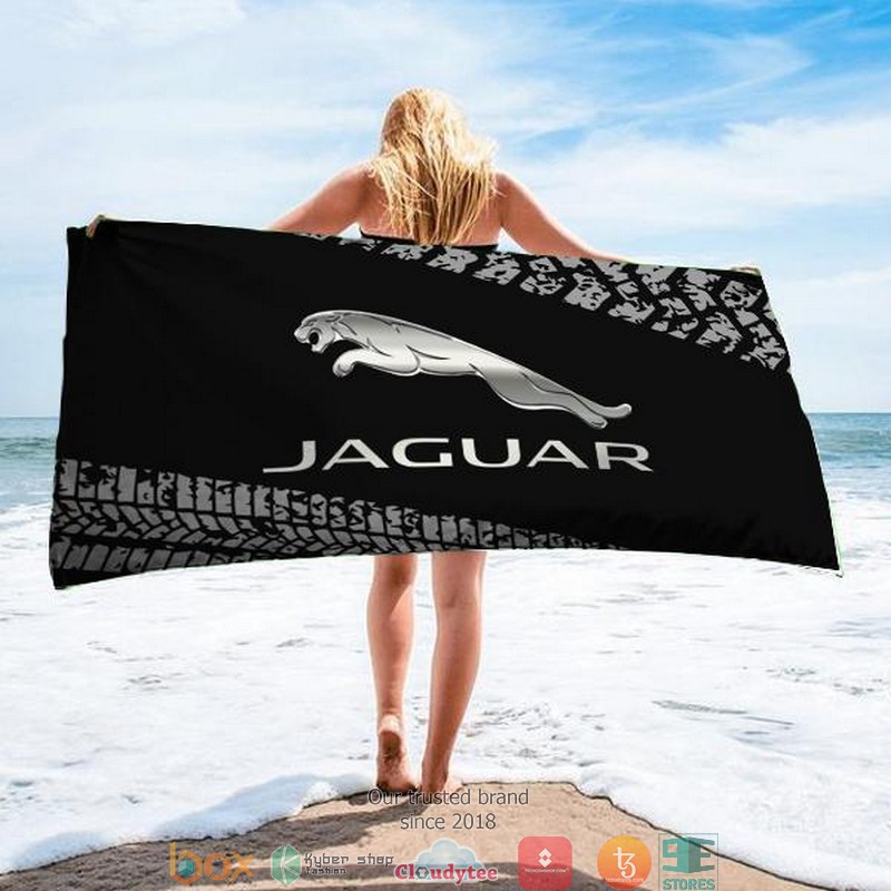 Jaguar_Black_Beach_Towel