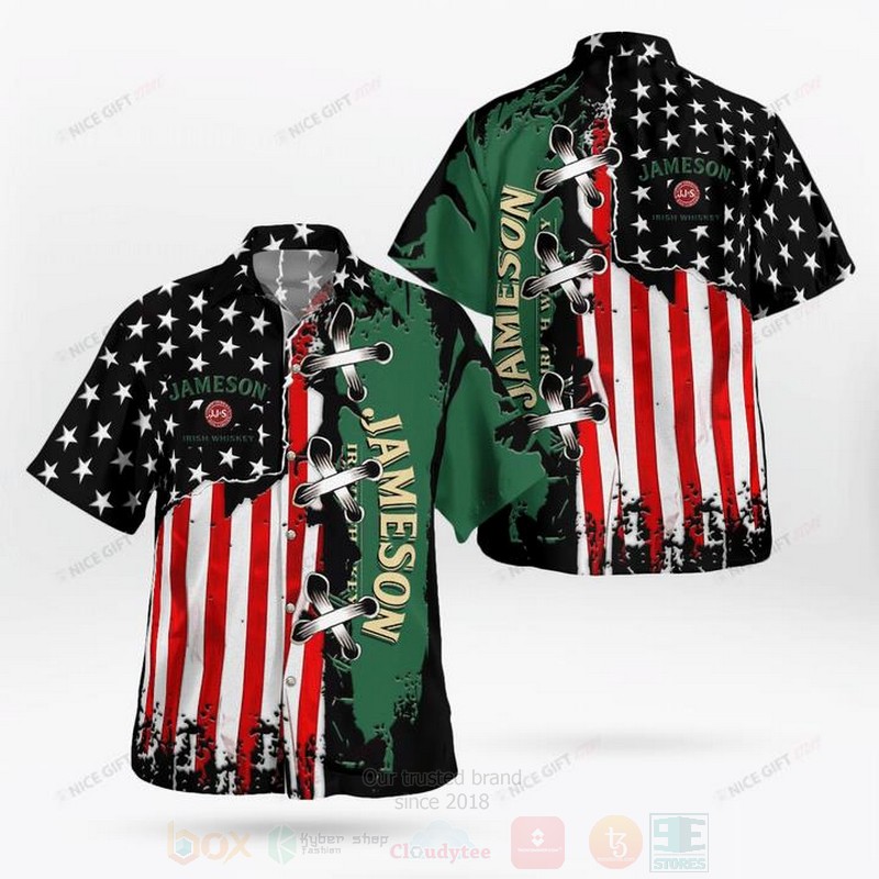 Jameson_Irish_Whiskey_US_Flag_Hawaiian_Shirt