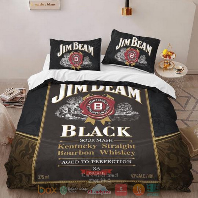 Jim_Beam_Black_Kentucky_straight_bourbon_whiskey_bedding_set
