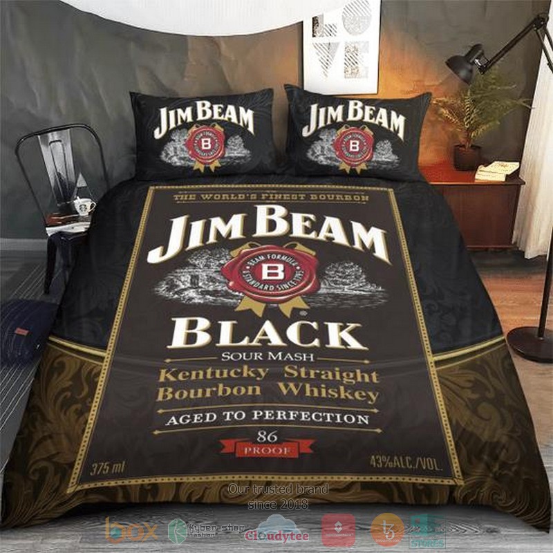 Jim_Beam_Black_Kentucky_straight_bourbon_whiskey_bedding_set_1