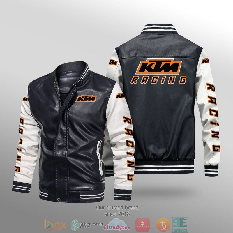 KTM_Racing_Car_Brand_Leather_Bomber_Jacket