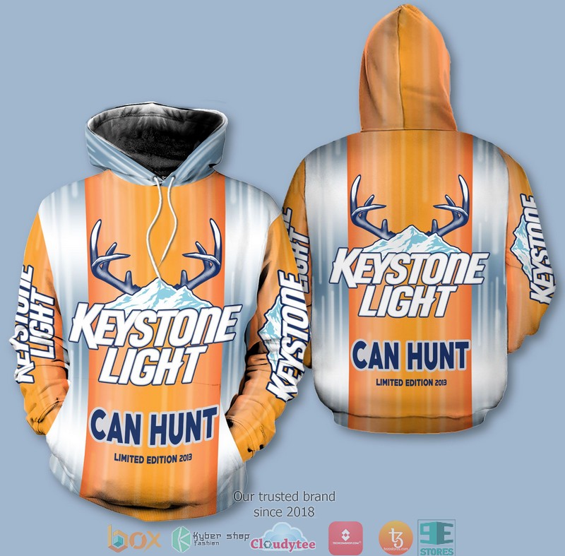 Keystone_Light_Beer_Deer_can_hunt_3d_over_printed_Hoodie