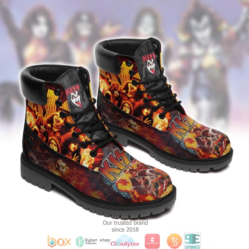 Kiss_Band_Flame_Timberland_Boots