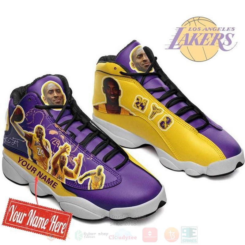 Kobe_Bryant_24_Los_Angeles_Lakers_NBA_Custom_Name_Air_Jordan_13_Shoes
