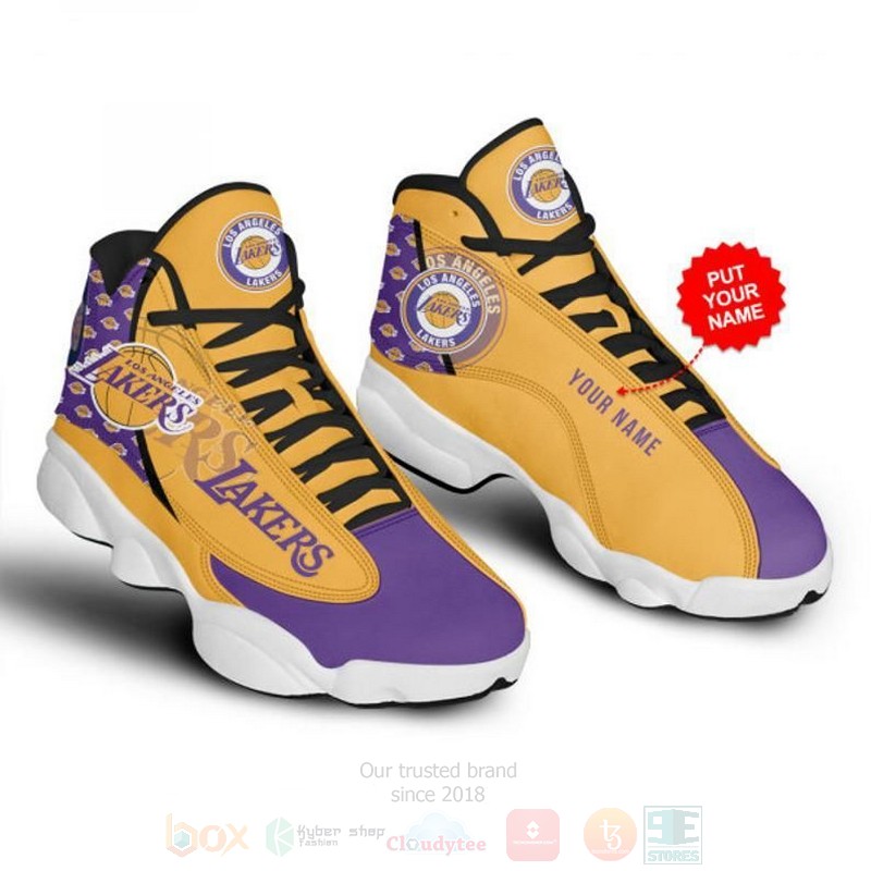 Kobe_Bryant_Los_Angeles_Lakers_Custom_Name_Air_Jordan_13_Shoes