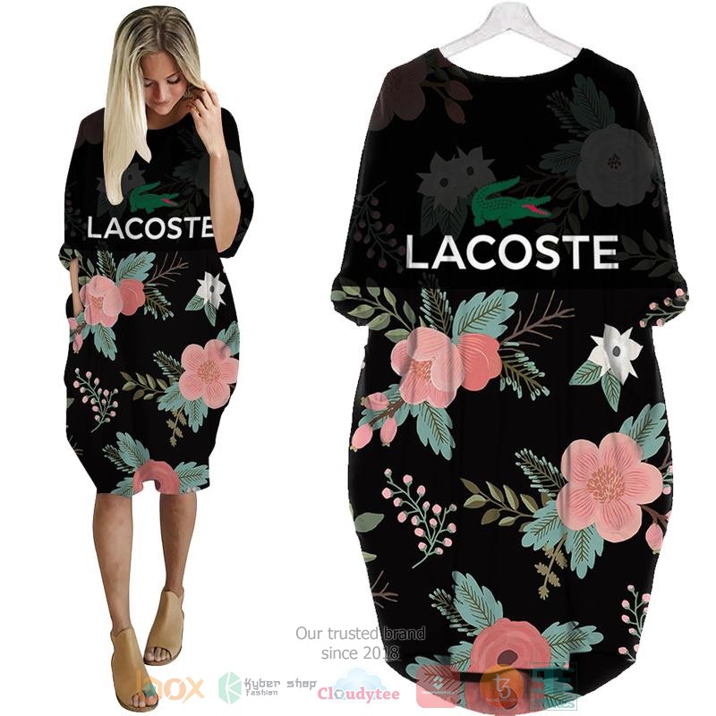 Lacoste_flowers_black_Pocket_Dress