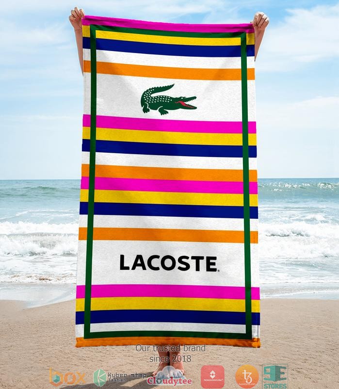 Lacoste_multicolor_stripe_Beach_Towel