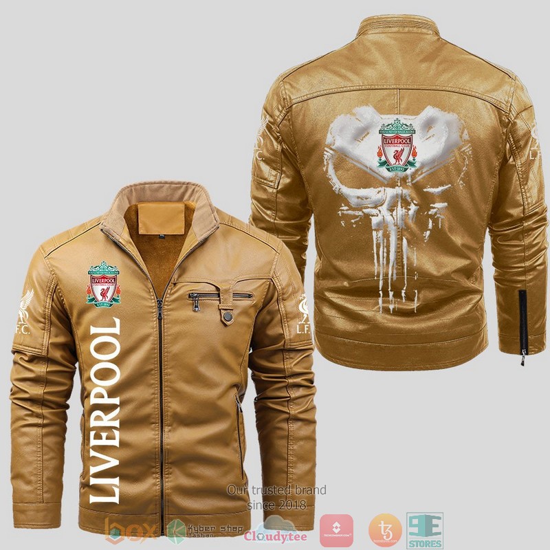 Liverpool_Punisher_Skull_Fleece_Leather_Jacket_1