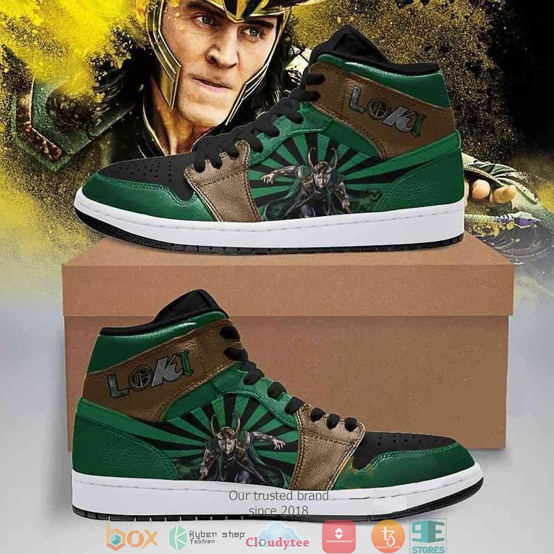 Loki_Marvel_Green_High_Air_Jordan_Sneaker_Shoes