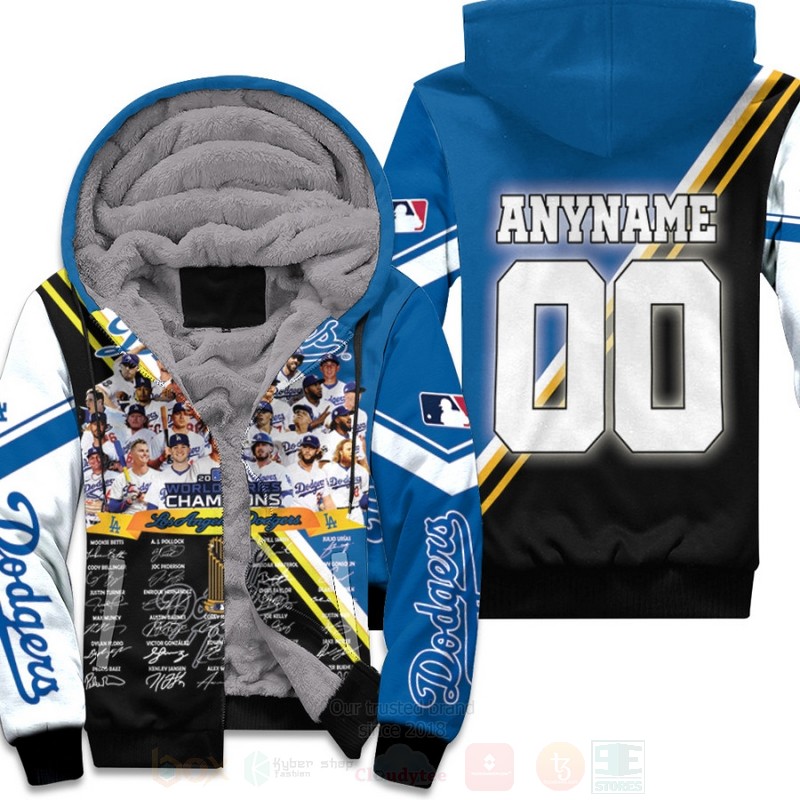 Los_Angeles_Dodgers_2020_World_Series_Champions_Signatures_MLB_Personalized_3D_Fleece_Hoodie
