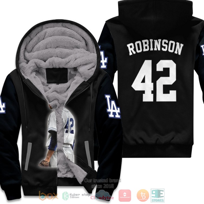 Los_Angeles_Dodgers_Jackie_Robinson_42_MLB_Black_fleece_hoodie