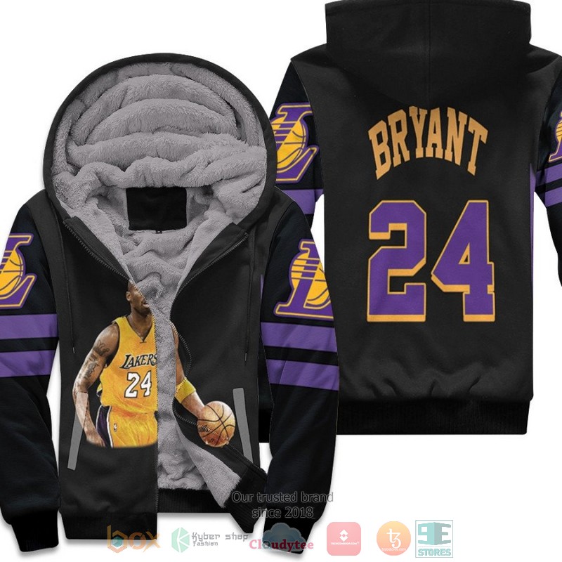 Los_Angeles_Lakers_Kobe_Bryant_24_Black_fleece_hoodie