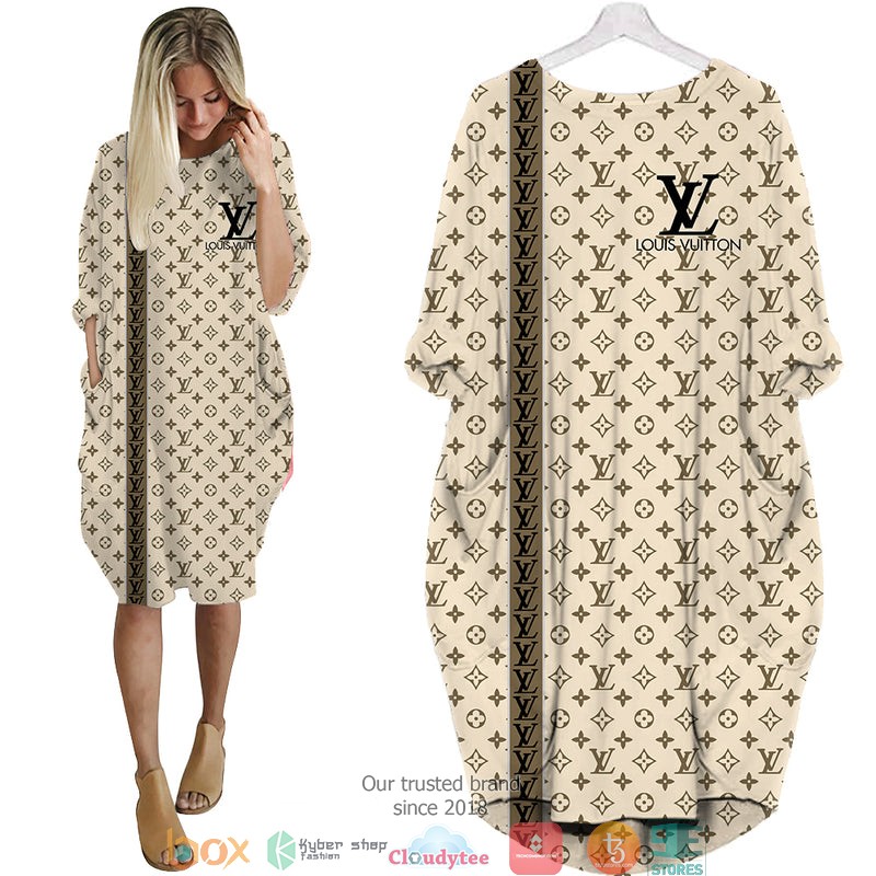 Louis_Vuitton_Apricot_Batwing_Pocket_Dress