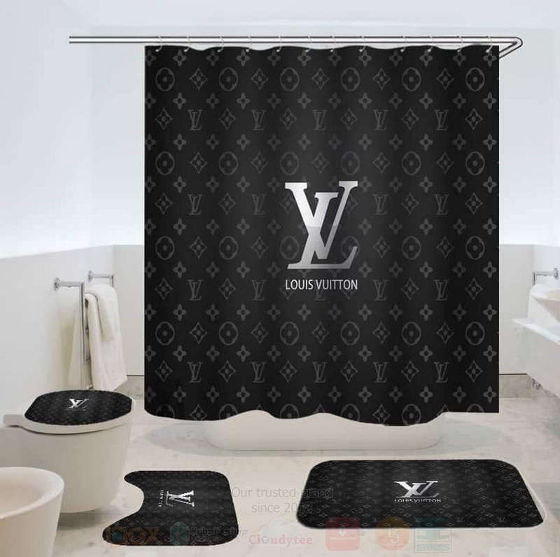 Louis_Vuitton_Dark_Gray_Shower_Curtain