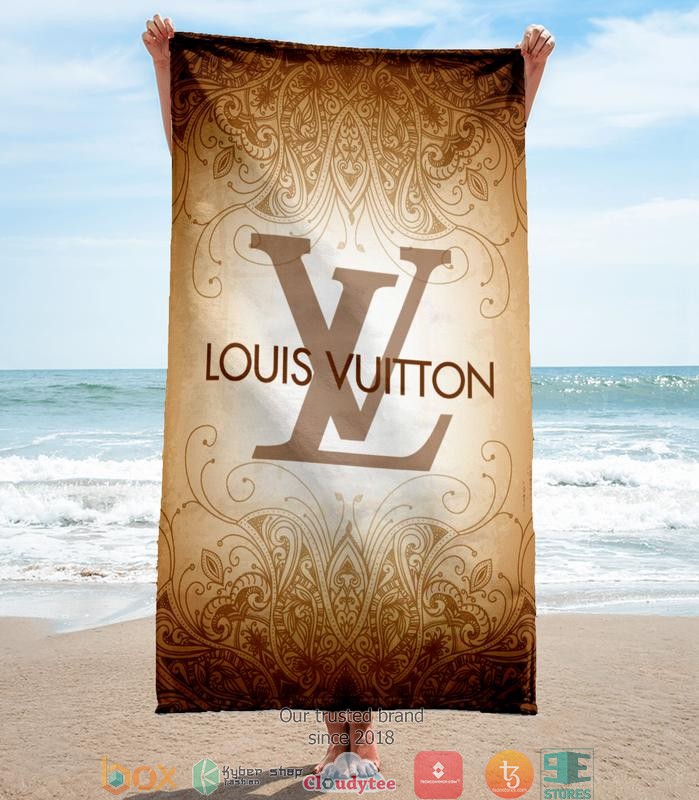 Louis_Vuitton_Floral_pattern_Beach_Towel