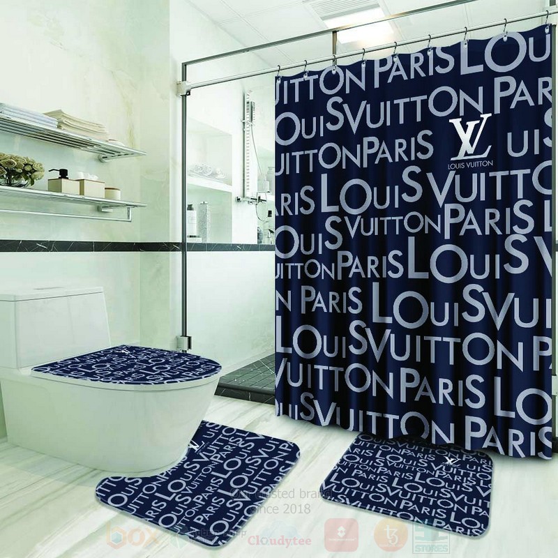 Louis_Vuitton_Full_Navy_Shower_Curtain_Bathroom_Set