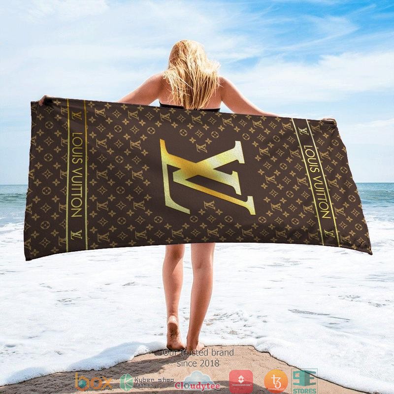 Louis_Vuitton_Gold_logo_Beach_Towel_1