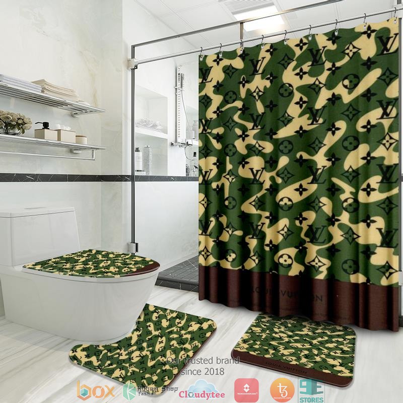 Louis_Vuitton_LV_Camo_shower_curtain_bathroom_set
