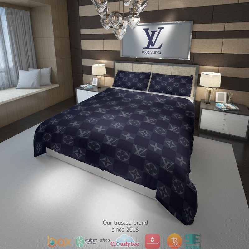 Louis_Vuitton_LV_Navy_Duvet_cover_bedding_set
