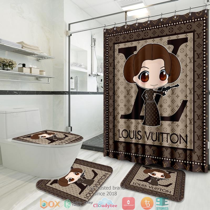 Louis_Vuitton_Leia_Organa_Chibi_shower_curtain_bathroom_set