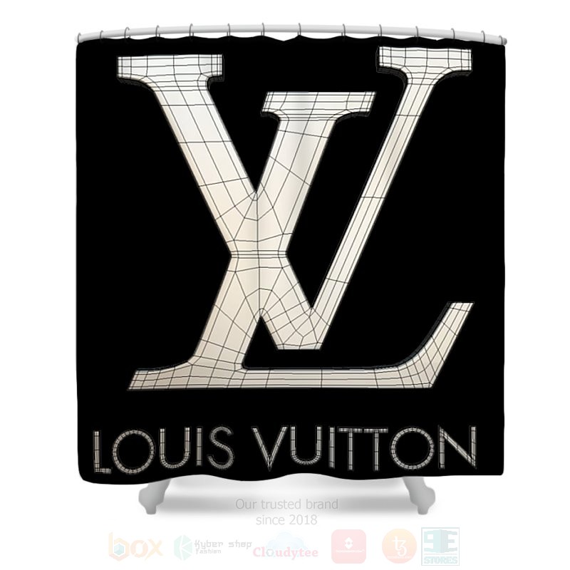 Louis_Vuitton_Luxury_Black-Cream_Shower_Curtain