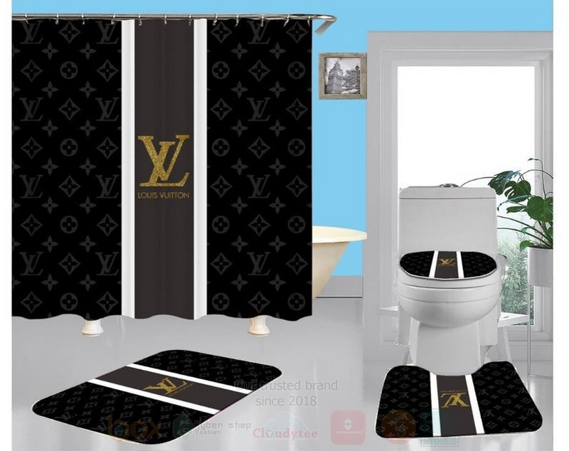 Louis_Vuitton_Luxury_Black_Shower_Curtain