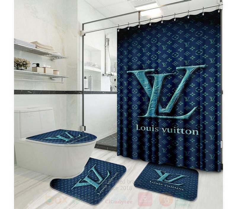 Louis_Vuitton_Luxury_Blue_Shower_Curtain