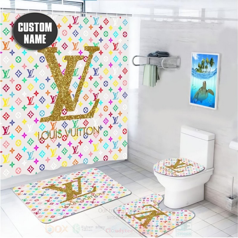 Louis_Vuitton_Luxury_Custom_Name_Multi_Color_Shower_Curtain
