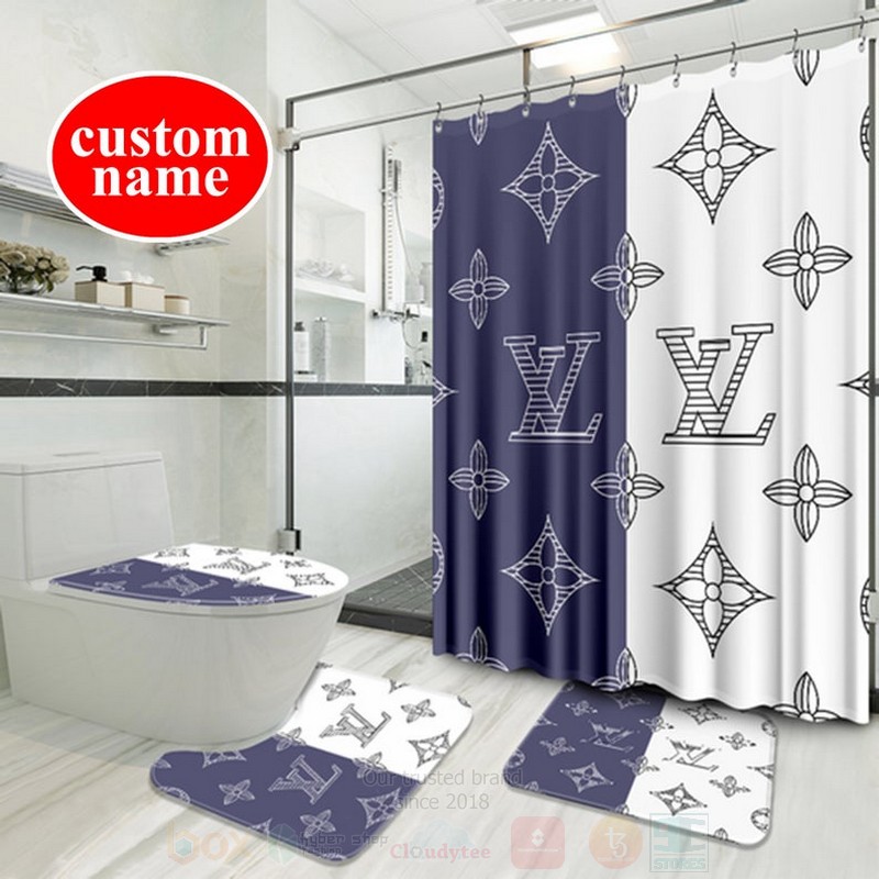 Louis_Vuitton_Luxury_Custom_Name_White-Purple_Shower_Curtain