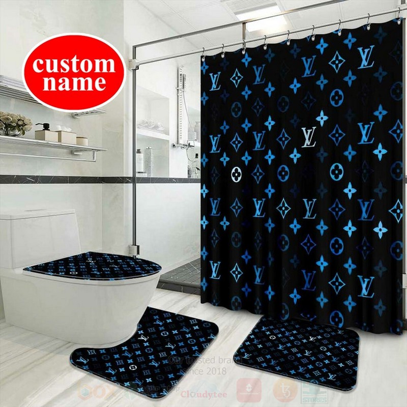 Louis_Vuitton_Luxury_Dark_Blue_Shower_Curtain