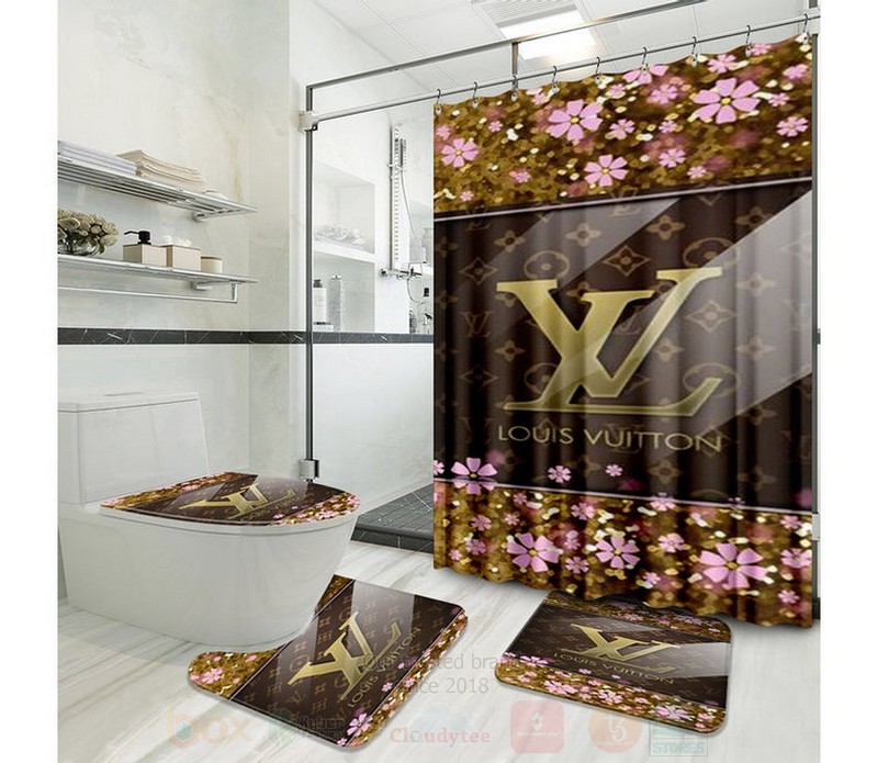 Louis_Vuitton_Luxury_Flower_Shower_Curtain