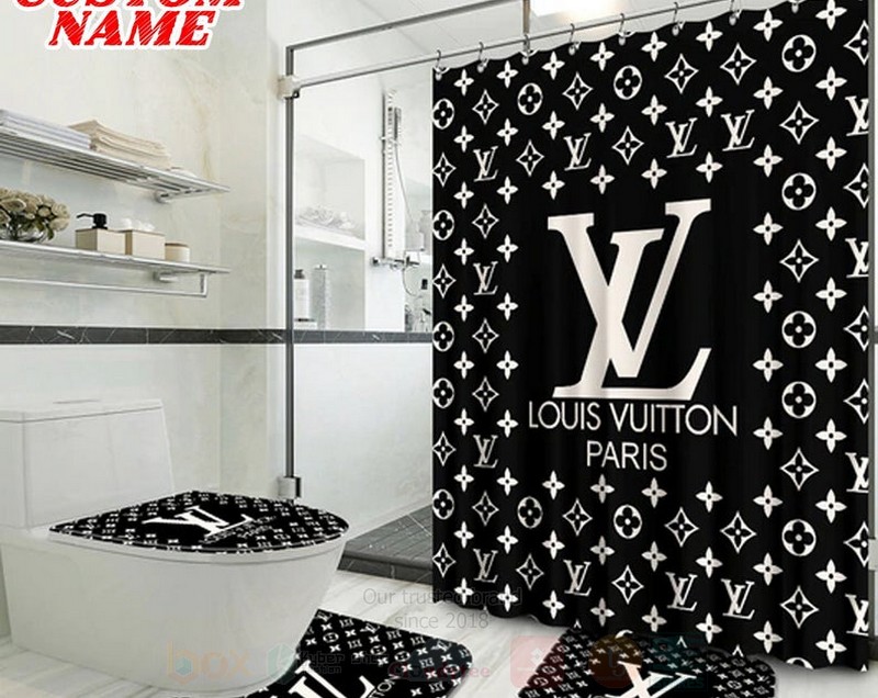 Louis_Vuitton_Luxury_Personalized_Black-White_Shower_Curtain