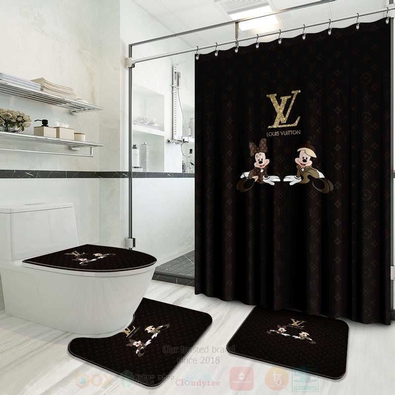 Louis_Vuitton_Mickey_Mouse_and_Mickey_Minnie_Shower_Curtain_Bathroom_Set