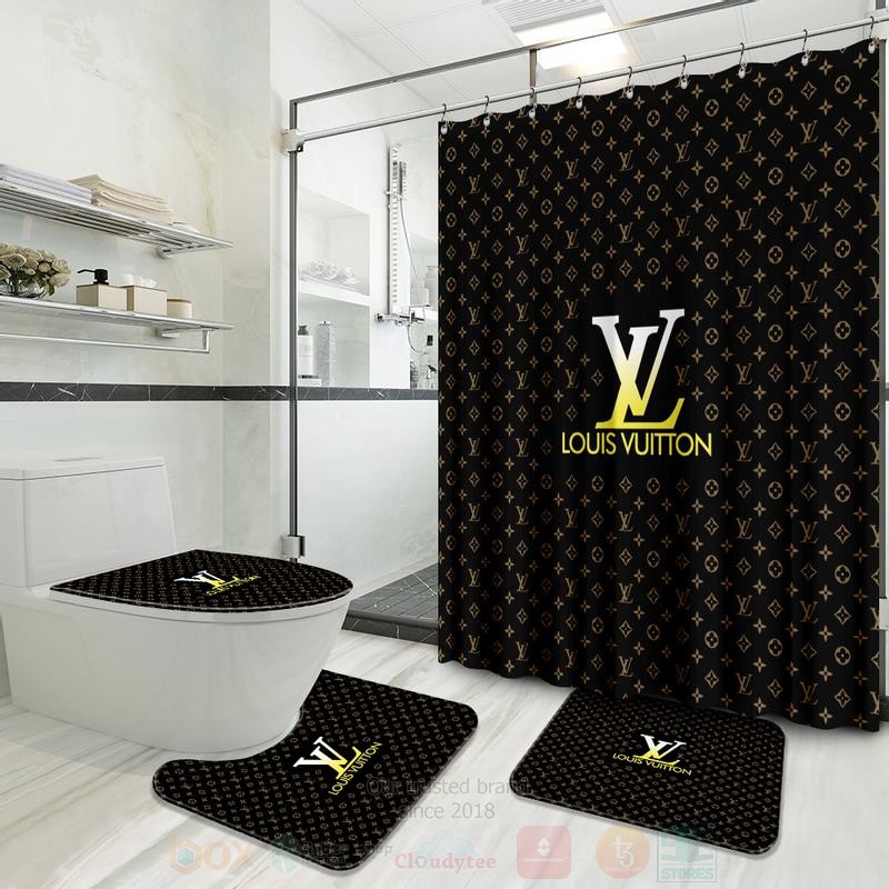 Louis_Vuitton_Paris_Yellow-Brown_Shower_Curtain_Bathroom_Set