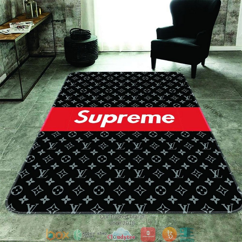 Louis_Vuitton_Supreme_black_red_Carpet_Rug