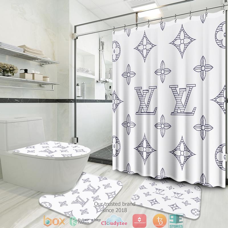 Louis_Vuitton_White_shower_curtain_bathroom_set