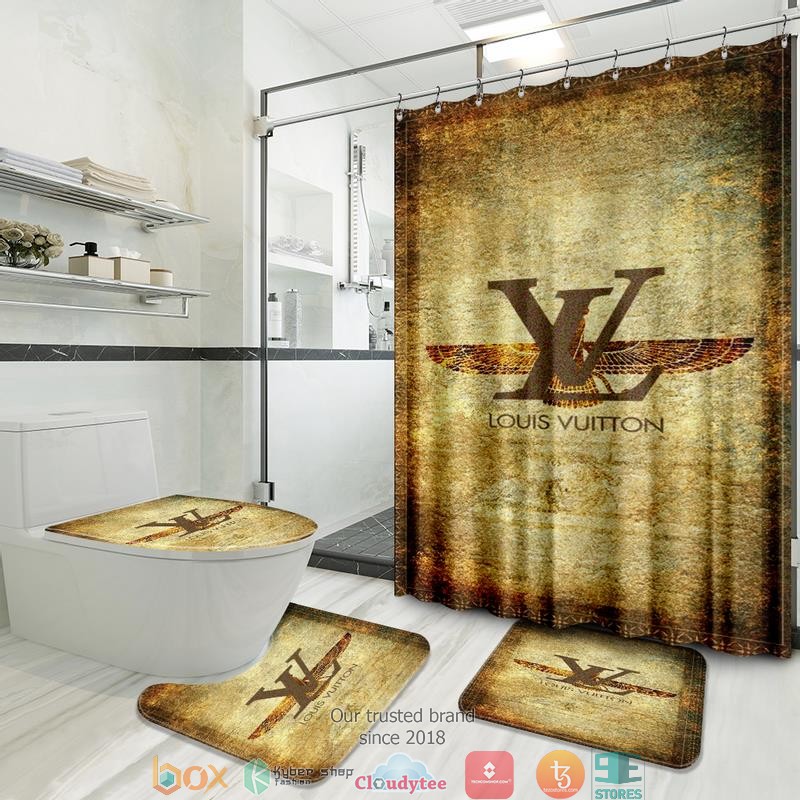Louis_Vuitton_bird_egyptian_shower_curtain_bathroom_set