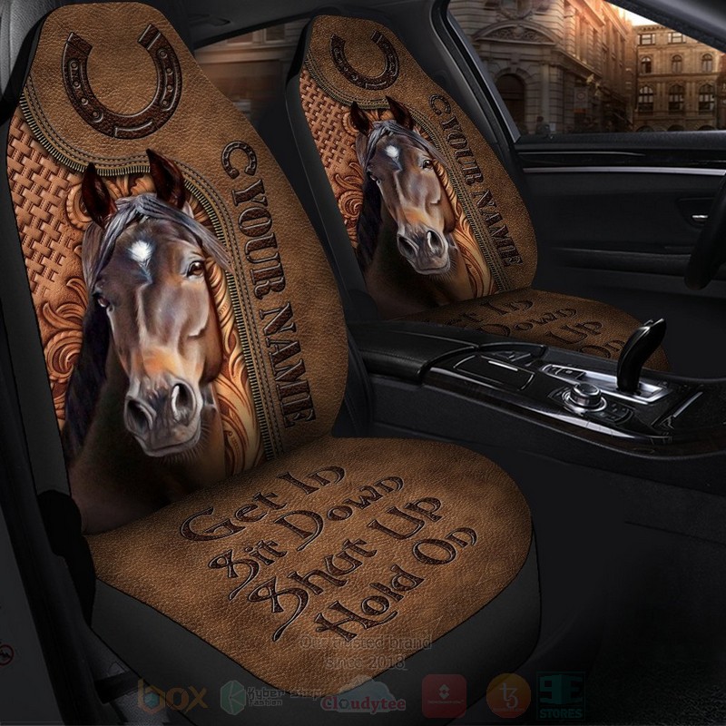 Love_Horse_Personalized_Get_In_Sit_Down_Shut_Up_Hold_On_Car_Seat_Covers