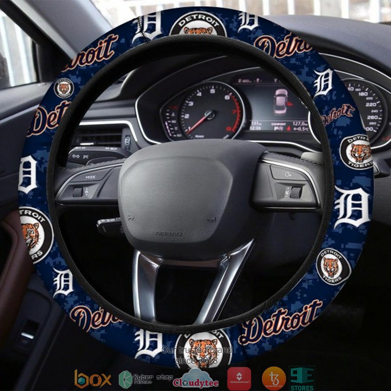 MLB_Detroit_Tigers_Navy_Steering_wheel_1