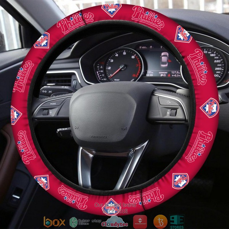 MLB_Philadelphia_Phillies_Red_Steering_wheel