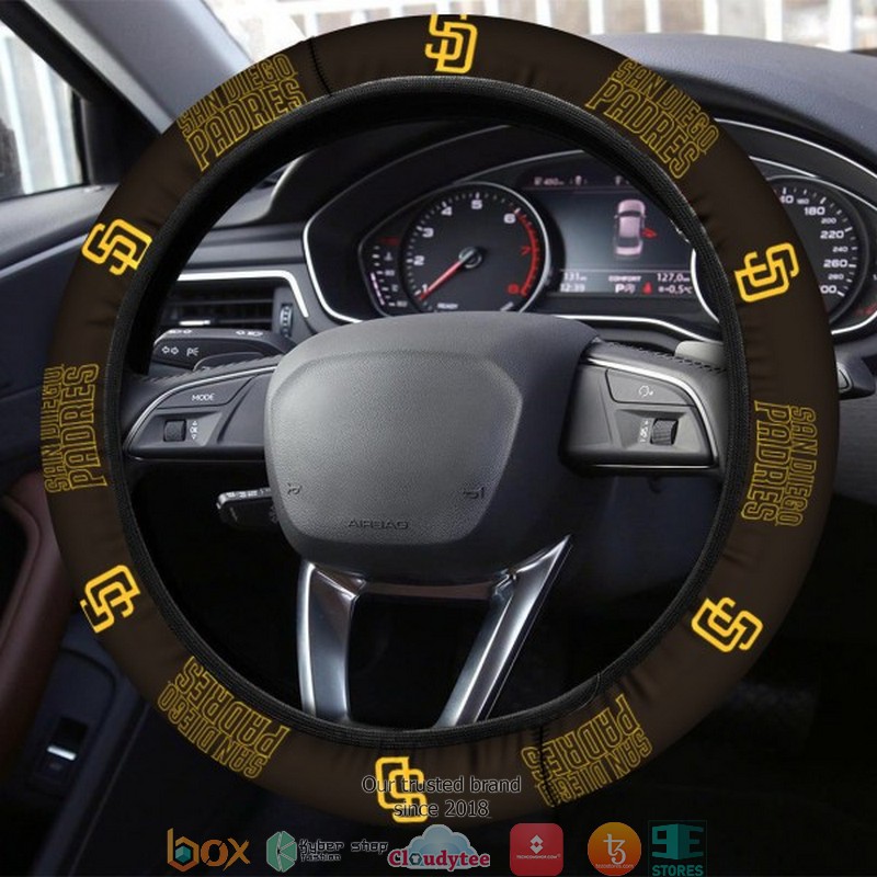 MLB_San_Diego_Padres_Brown_Steering_wheel