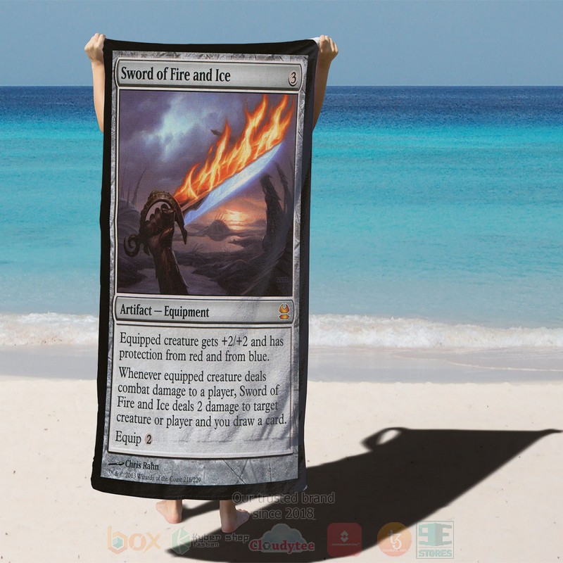 MTG_Mma_216_Sword_Of_Fire_And_Ice_Beach_Towel